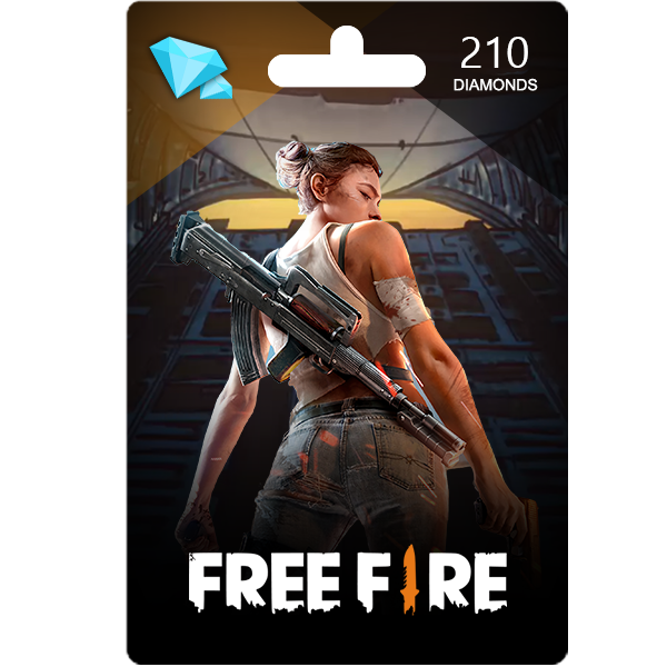 Free Fire 210 Diamonds Gift Card Digital Code